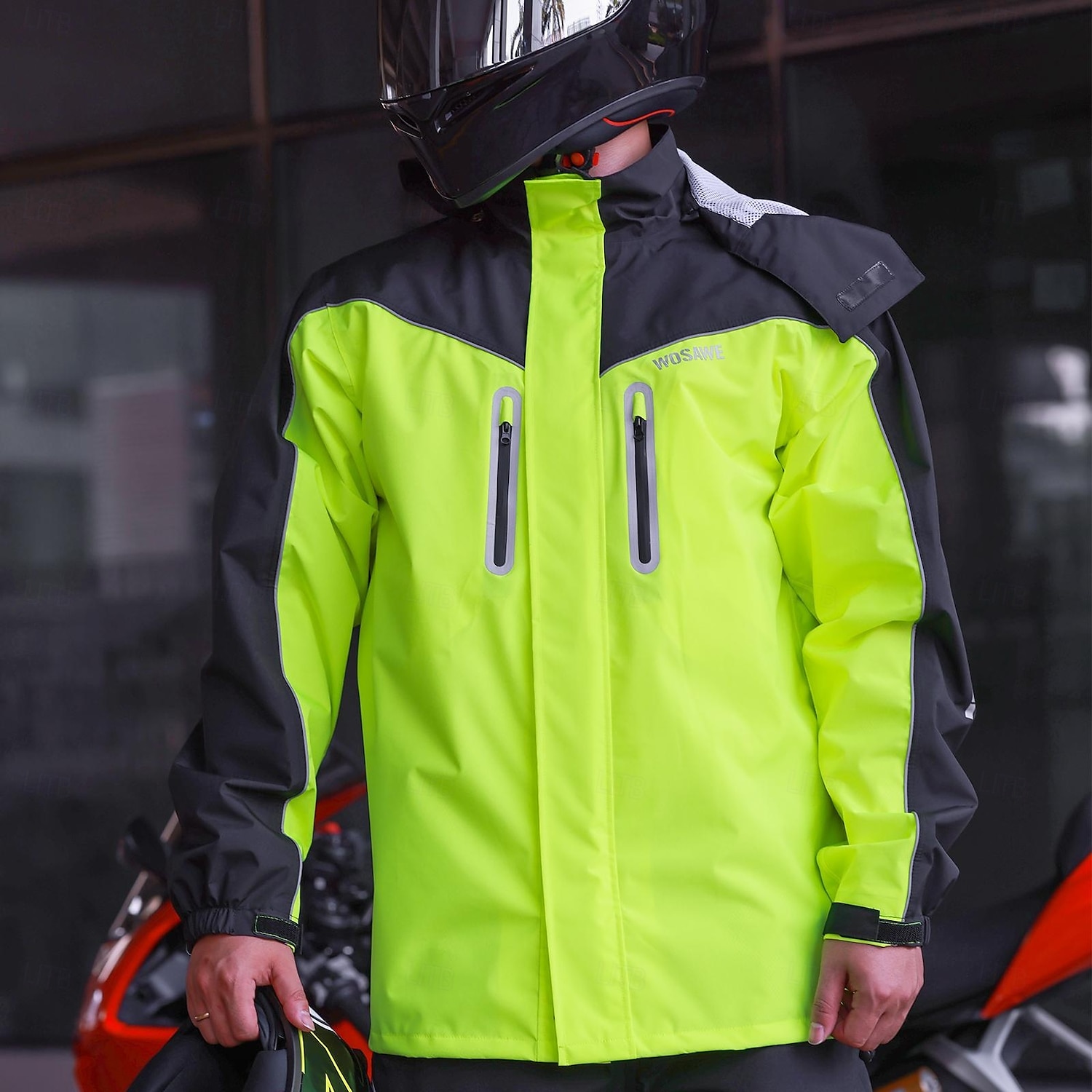 Impermeable para motocicleta Wosawe, modelos para hombre y mujer, resistente al viento, para pesca al aire libre, senderismo, abrigo, práctico almacenamiento, cortavientos ME224 2025 - $65.99 –P7