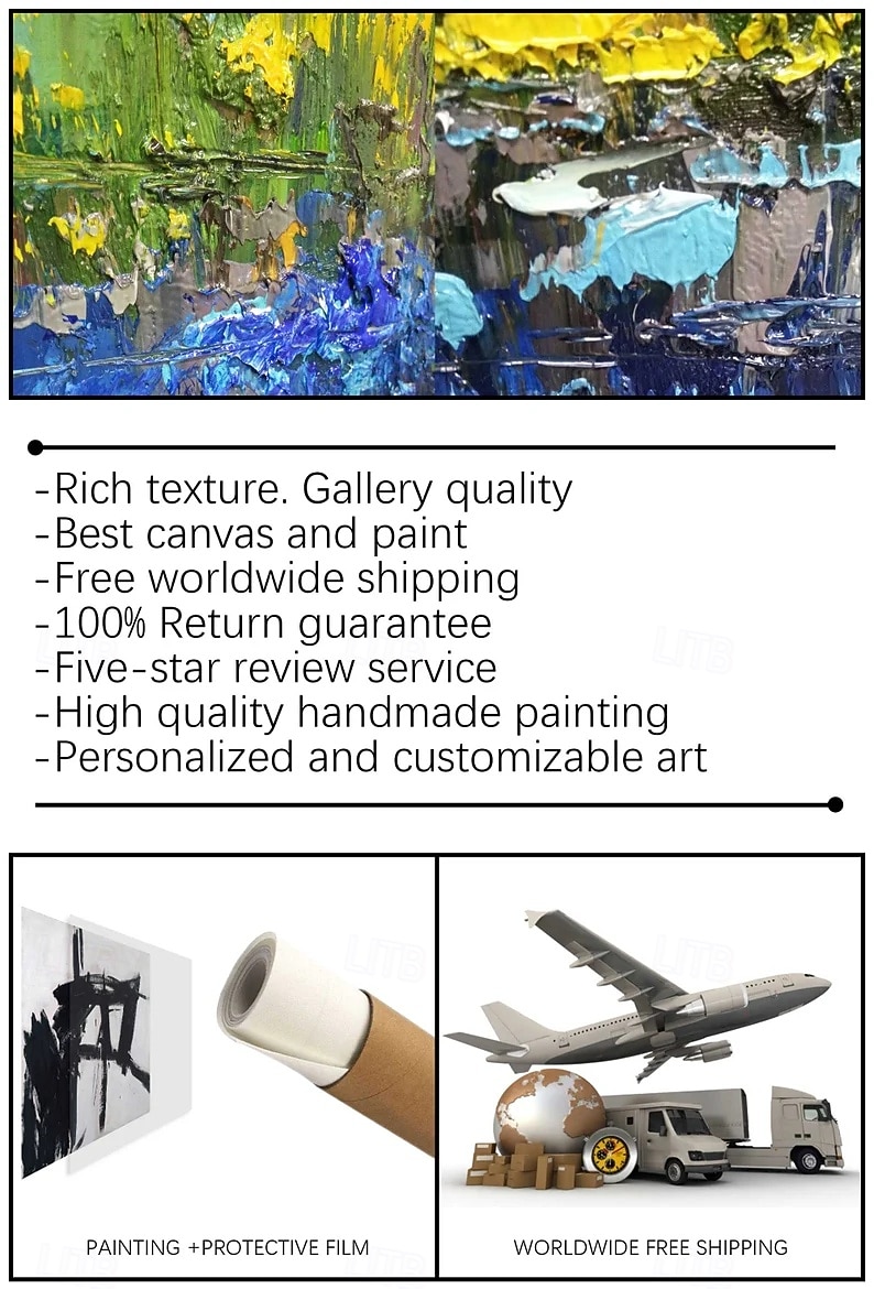 zářivá olejomalba přímořské krajiny za západu slunce 2026 - $168.99 –P1