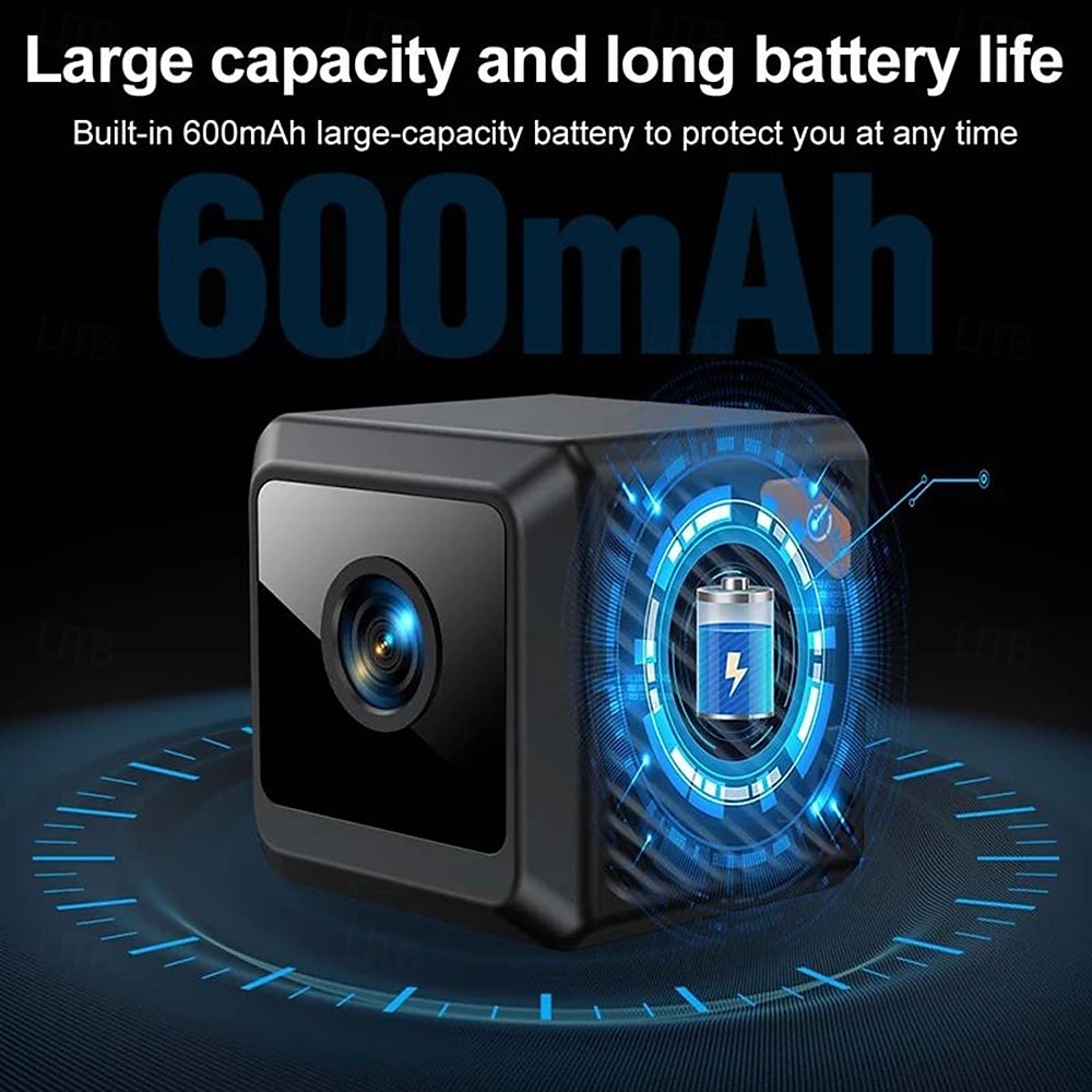 мини-камера 1080p hd 140 монитор wifi удаленный монитор ребенок камера для домашних животных встроенный аккумулятор ночное видение умный дом безопасность приложение поддерживает максимум 256 г 2025 - $33.99 –P1