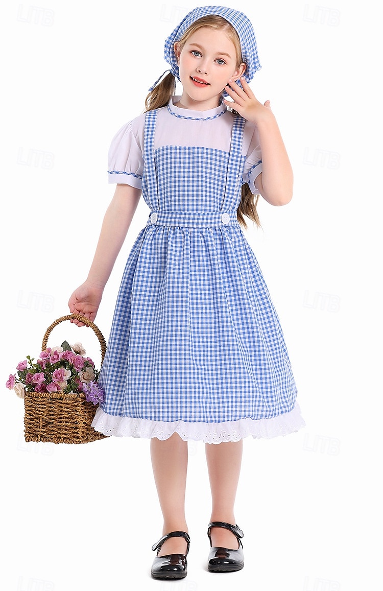 Čaroděj ze země Oz Pohádka Dorothy Šaty Úbory Kostým Postavy z pohádek tradiční Filmové kostýmy for Dívčí Dětské předvečer Všech svatých Karneval Světový den knihy Výkon Vzdělávací převlékán 2025 - $36.99 –P3