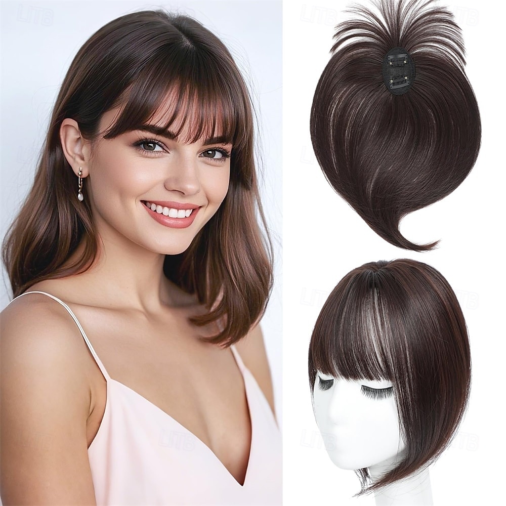 Haarteil mit Clip-in-Pony, 360°-3D-Cover, Haarteile für Frauen mit dünner werdendem Haar, Upgrade-Haarteil mit Pony-Clip, 10 Zoll glatte Haarteile für Frauen 2025 - $15.99 –P5