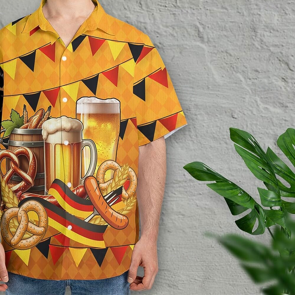 Hawaiian Shirts Aloha Shirt Bavarian Munich German Alpine Graphic for Men's Adults' 3D Print  for Carnival Oktoberfest Beer Beach Vacation Party 2026 - $23.99 –P13