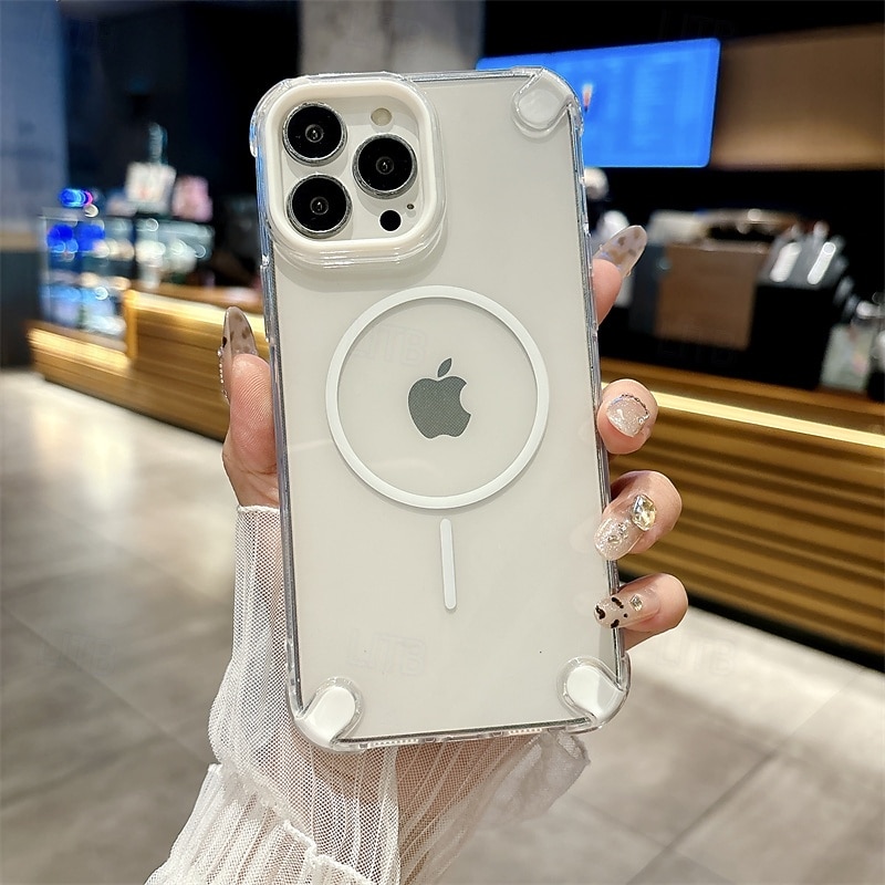 telefono Custodia Per iPhone 16 15 14 Pro Max Plus 13 12 11 Pro Max Custodia ad adsorbimento magnetico Custodia Portafoglio Magnetico Resistente agli urti Cane TPU del 2025 a $9.99 –P1