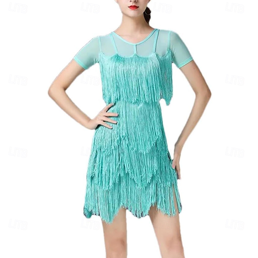 Robes de danse latine à la mode pour femmes, costumes d'entraînement de danse de salon standard, robe de danse salsa de 2025 ? $76.99 –P1