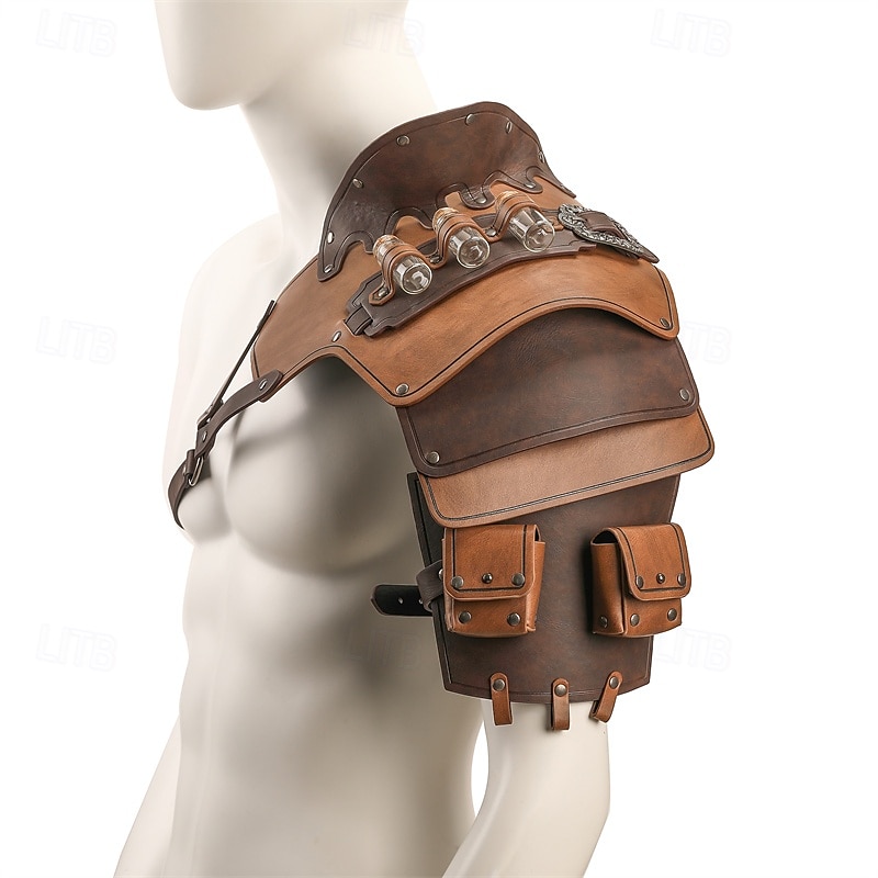 Punk & Gothic Middeleeuws Renaissance Wapens en Harnassen Gemaskerd Bal Krijger Ridder Voor heren Viking Maskerade Prestatie Toneel Maskerade Volwassenen Schouder Pantser 2025 - $30.99 –P12
