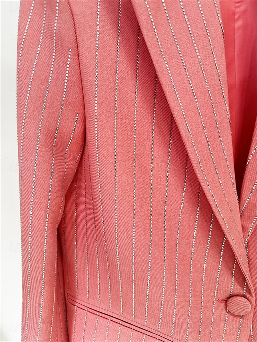 Anzug Mutter der Braut Kleid Elegantes Hemdkragen Knöchellang Polyester Langarm mit Knöpfen 2025 - $169.99 –P12