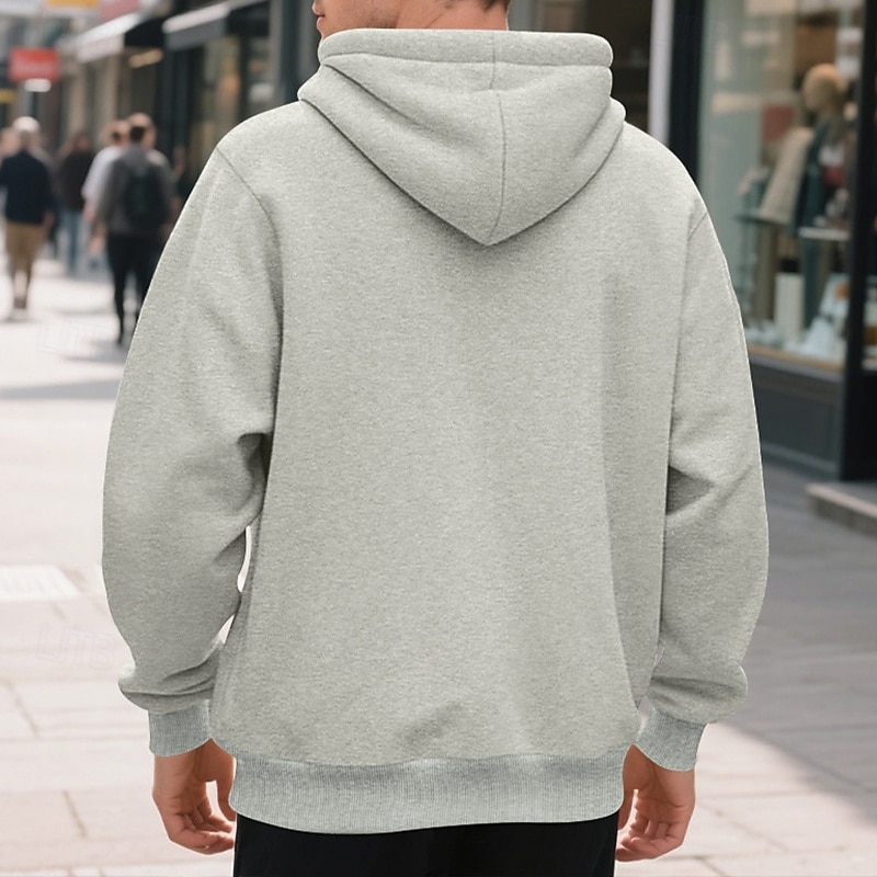 Homme Sweat à capuche Sweat à capuche zippé intégral Sweat à capuche en polaire Noir bleu marine Vert Kaki Gris Claire À capuche Uni Fermeture éclair Avec Poches Travail Sport & Loisir Occasionnel de 2025 ? $27.99 –P7