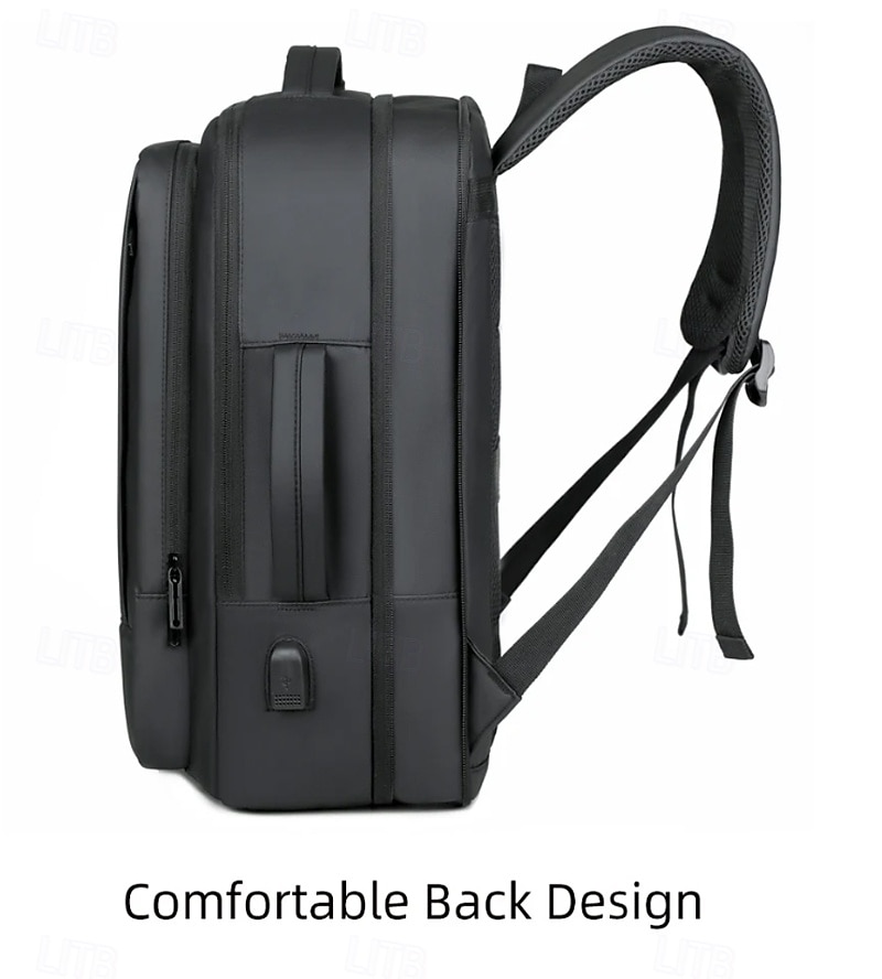 1 st herrryggsäck med expanderande oxford-funktion, stor kapacitet, USB-laddning, affärsryggsäckar för män, datorryggsäckar för män 2026 - $47.99 –P2