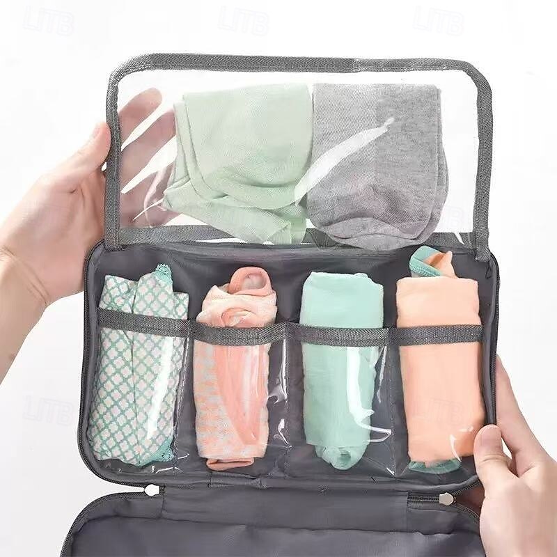 bolsa de viagem para guardar sutiãs e meias, organizador leve multicamadas com fecho de zíper, tecido durável, roxo, lavável à mão, várias cores disponíveis de 2025 por $15.49 –P5