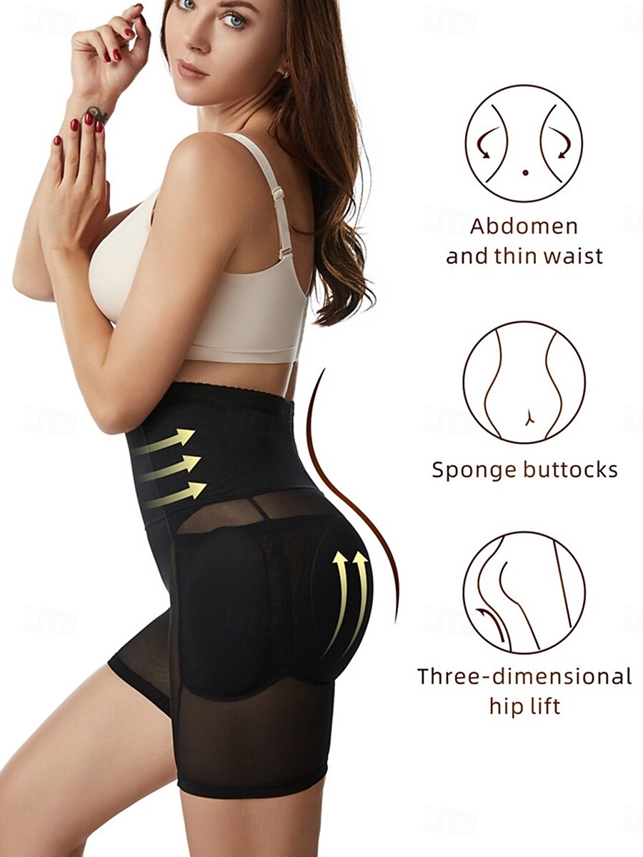 Női Alakformáló ruha Alakformáló ruha Rövid Magas derék Sima Elasztikus derékpánt Mekano Kényelmes Nyúlós Jóga Bőrszínű Fekete Nyár Tavasz Karcsúsított 2025 - $13.99 –P6