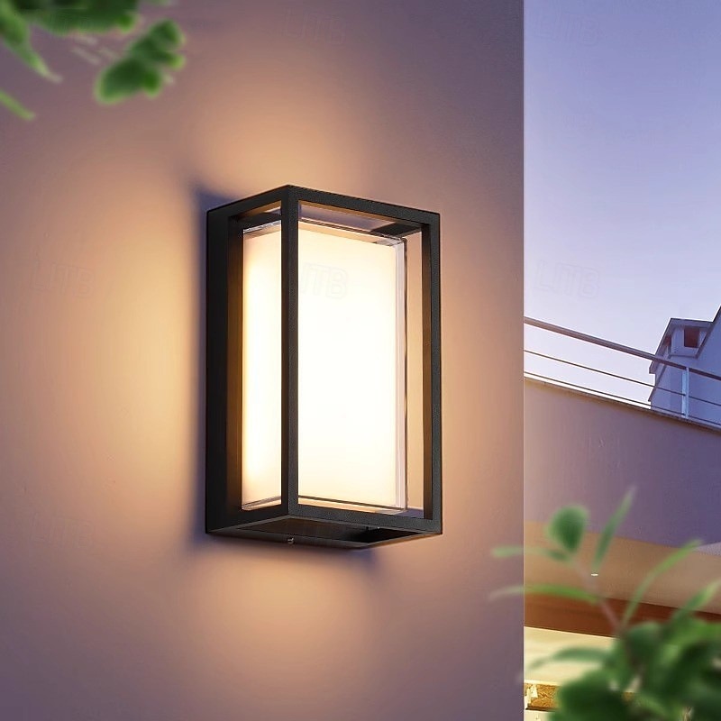 Lampada da parete a LED impermeabile per esterni in lega di alluminio e vari stili di lampada da parete moderna per cortili di ville del 2025 a $116.99 –P7