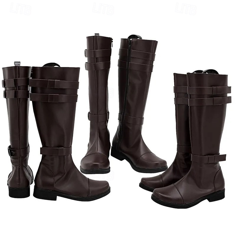 Medievale Rinascimento Scarpe Stivali al ginocchio Stivali jazz piatti Pirata Vichingo Crociato Costume Per uomo Celtico Costumi da pirata Halloween Mascherata Halloween Festa & Sera LARP Adulti del 2026 a $58.99 –P1
