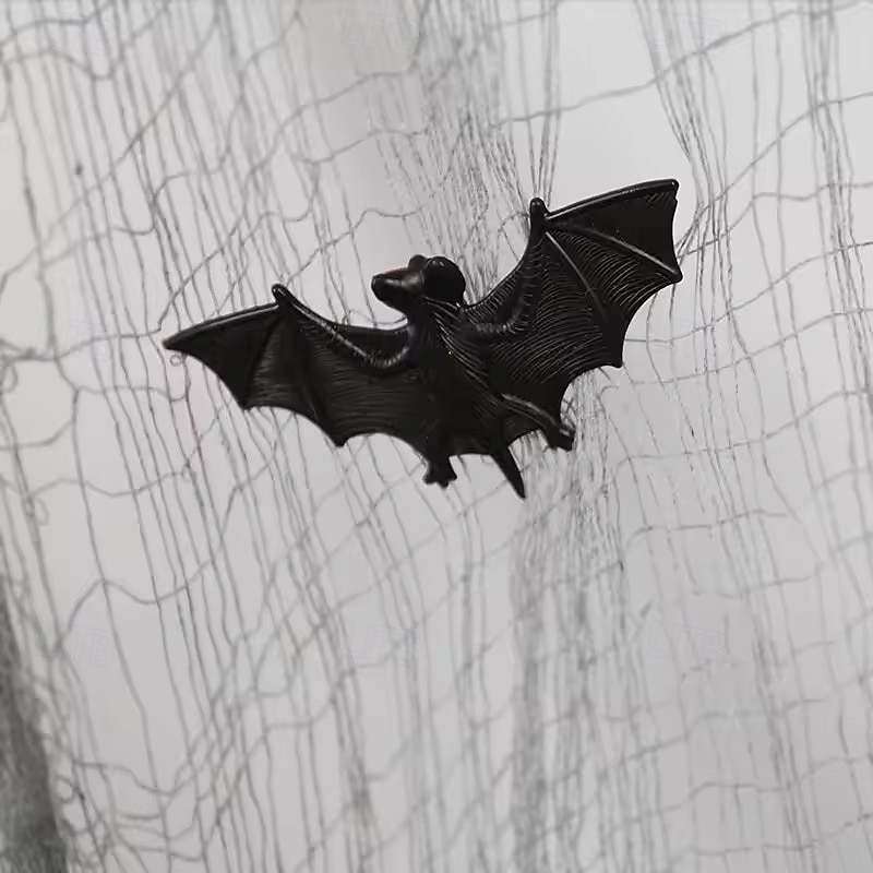 20 τεμάχια διακοσμητικά για το Halloween, προσομοίωση μαλακής λαστιχένιας νυχτερίδας, τρόμου, δύσκολα στηρίγματα, στηρίγματα διακόσμησης διακοπών 2025 - $15.49 –P1