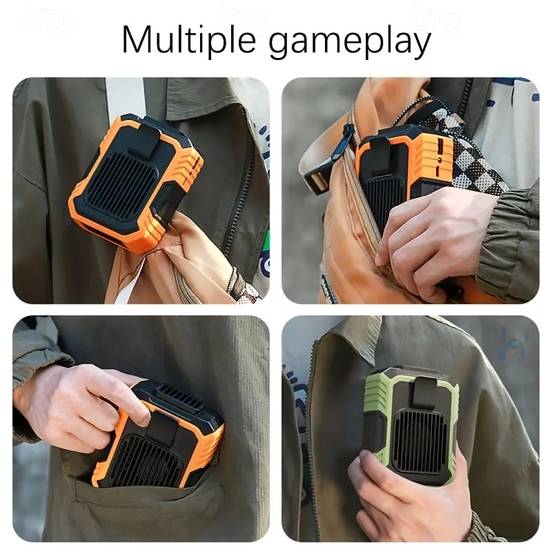2025年 新しい吊り下げ式ウエストファン、手持ち式ネックデスクトップ小型ポータブルUSBミニ高速強烈ターボ小型ファン  コレクション – $22.99 –P5