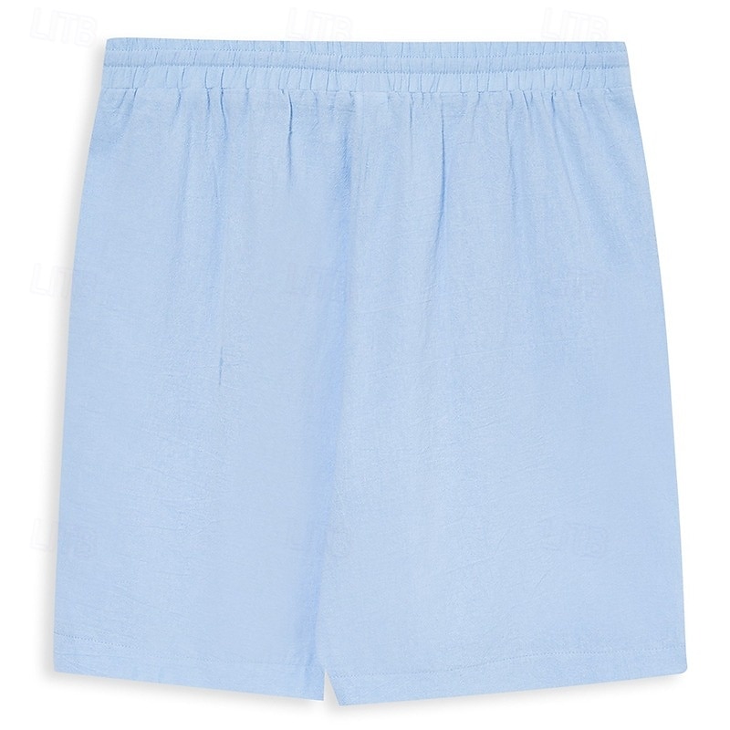 Per uomo Shorts Shorts di Lino Pantaloncini Estivi Shorts da Spiaggia Coulisse Elastico in vita Semplice Comodità Traspirante Lunghezza al ginocchio All'aperto Quotidiano Spiaggia Moda Stile Classico del 2025 a $5.59 –P3