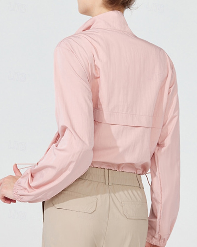 Mulheres Jaqueta de Corrida Capa de Chuva Bolso Com Zíper Leve Manga Longa Blusas Outono Prova-de-Água A Prova de Vento Secagem Rápida Umidade do pavio Pilates Corrida Ioga Roupa de esporte Roupas de 2025 por $27.99 –P7