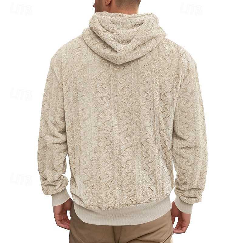 Homens Moletom com zíper Moletom Moletom Zip Moletom de lã Adamascado Preto Azul Marron Cinzento Com Capuz Tecido Textura Desportos e Ar livre Casual Diário Roupa de rua Legal Designer Outono de 2025 por $25.99 –P6