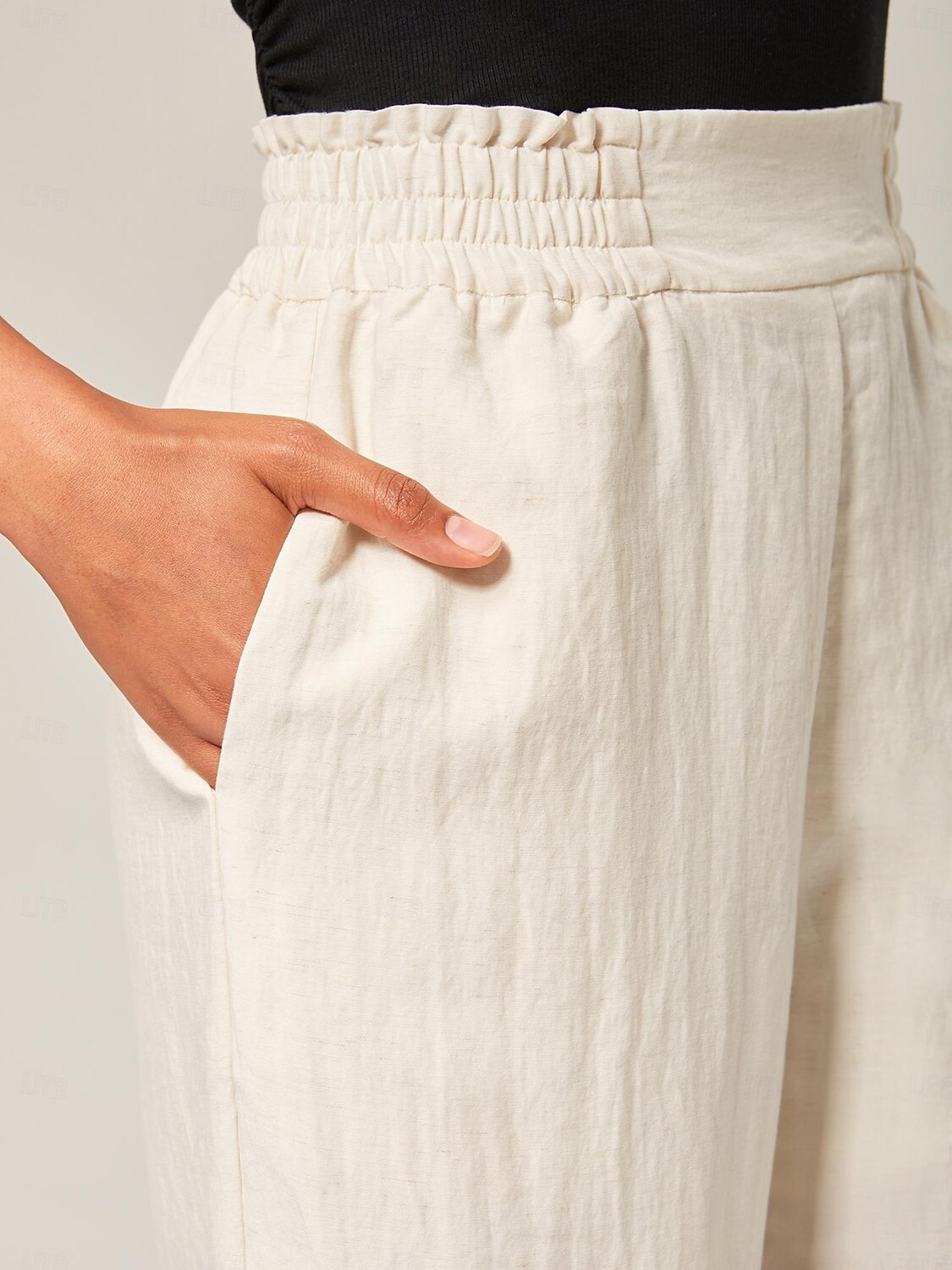 Femmes Féminin Droit Longueur complète Taille haute Élégant Occasionnel Beige Été Automne Inter-saisons XS S M de 2025 ? $69.99 –P3