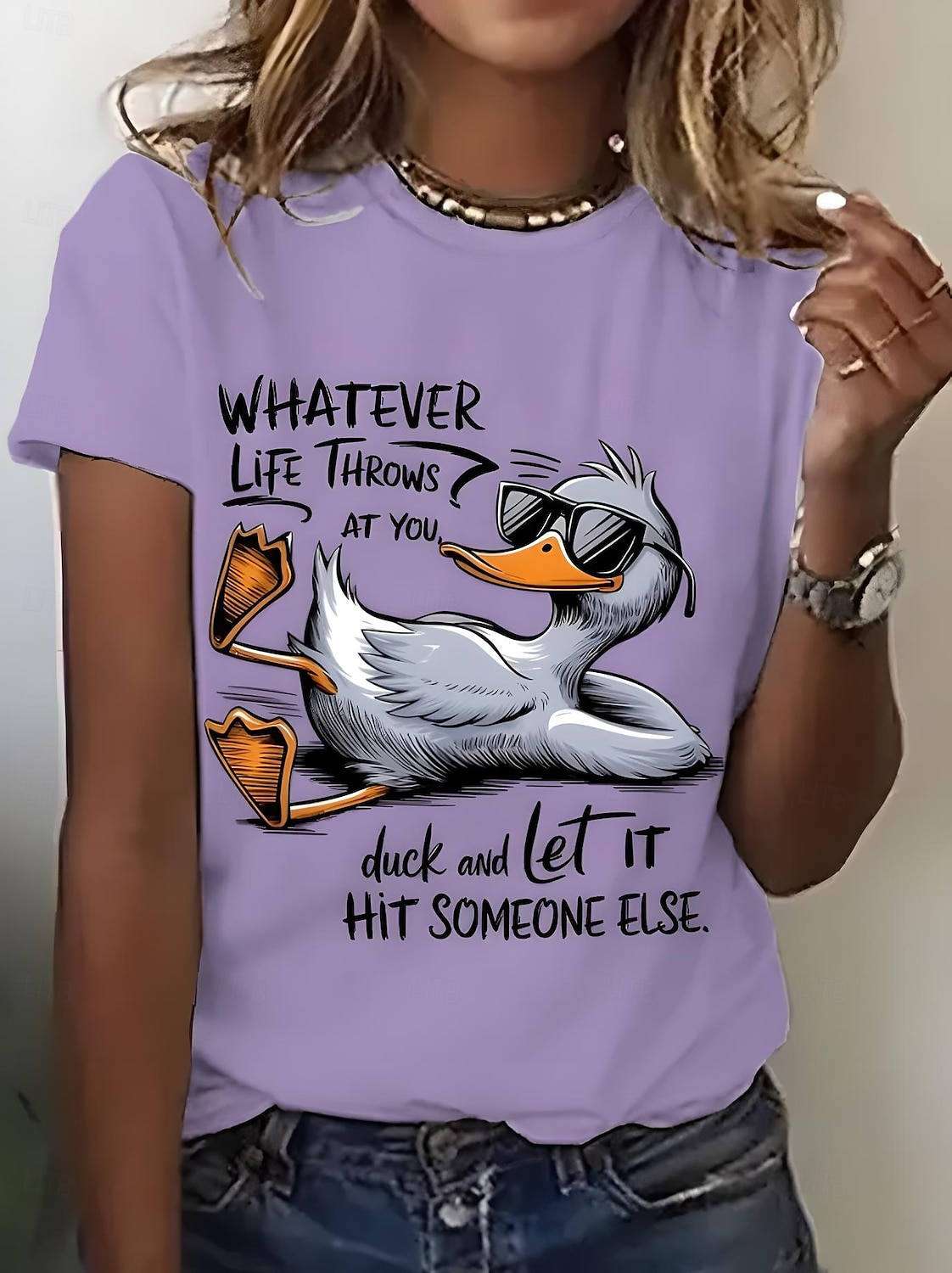 Γυναικεία Μπλουζάκι Στάμπα Γραφική Ζώο Πουλί Βίντατζ Στυλάτο Κλασσικό Κοντομάνικο Στρογγυλή Ψηλή Λαιμόκοψη Στρογγυλή Λαιμόκοψη Κανονικά μπλουζάκια Καθημερινά Σαββατοκύριακο 2026 - $22.99 –P6