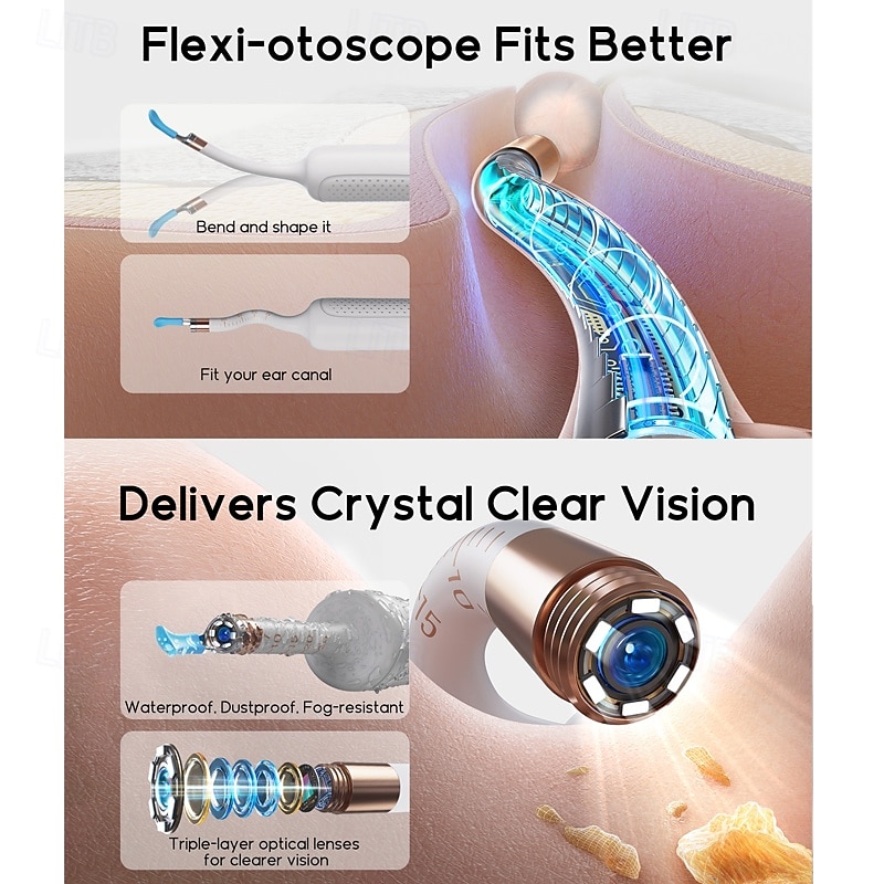 Bebird Earsight Plus R37R Ear Cleaning Camera Wax Removal Tool kit Flexible Earwax Cleaner Scope Otoscope Cam Light Visual Earpick Tweezers Wireless Ear-Wax Remover for Adults & Kids 2025 - $89.99 –P7