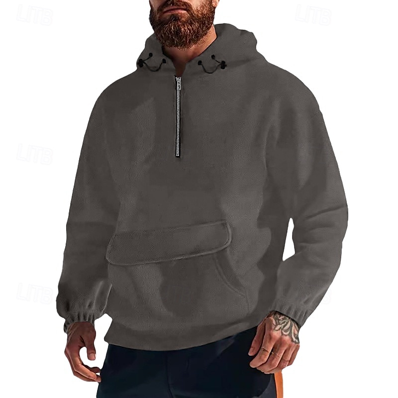 Homens Moletom Moletom com capuz Tático Preto Branco Roxo Verde Cinza Claro Com Capuz Tecido Bolso frontal Desportos e Ar livre Casual Diário Roupa de rua Legal Roupa de Esporte Outono & inverno Roupa de 2025 por $32.99 –P3