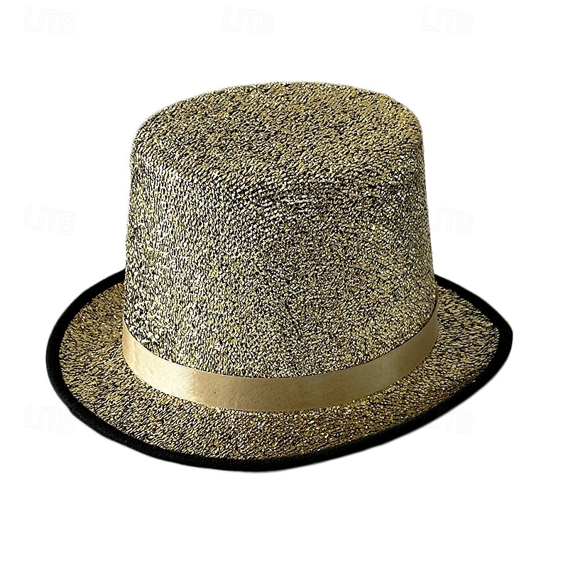 Sombrero de mago para espectáculos, sombrero Lincoln, sombrero alto de espectáculo, sombrero de jazz retro de 13 cm, estilo británico, combinable. 2025 - $8.99 –P14