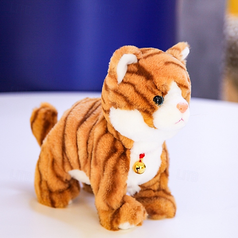 Interactief elektronisch knuffeldier - upgrade met led-licht, ogen, geanimeerde geluidsbesturing, elektronische huisdierenrobot, kat, kitten, speelgoed, cadeaus voor jongens &meisjes kinderverjaardag 2025 - $42.99 –P11