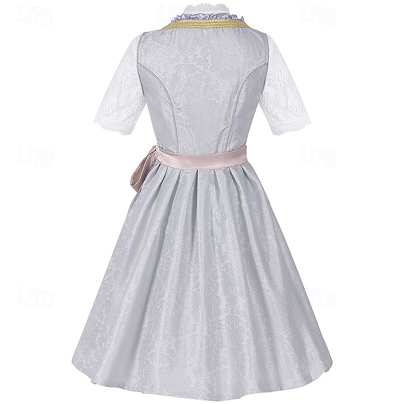 Oktoberfest Vestidos Accesorios Falda acampanada bávaro Mucama Alemán Munich prados Mujer Paño de estilo tradicional Camisas Vestido Delantal 2026 - $72.99 –P2
