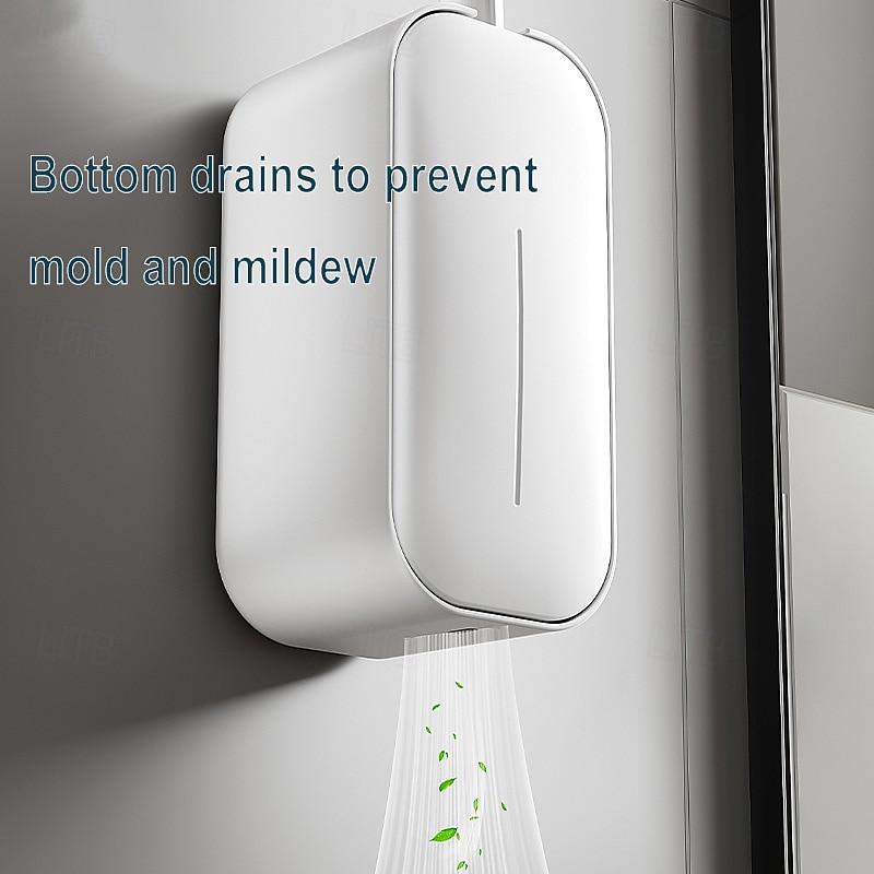 Cepillo de baño doméstico, limpiador de inodoro de mango largo, montaje en pared, diseño en forma de S 2025 - $14.99 –P5