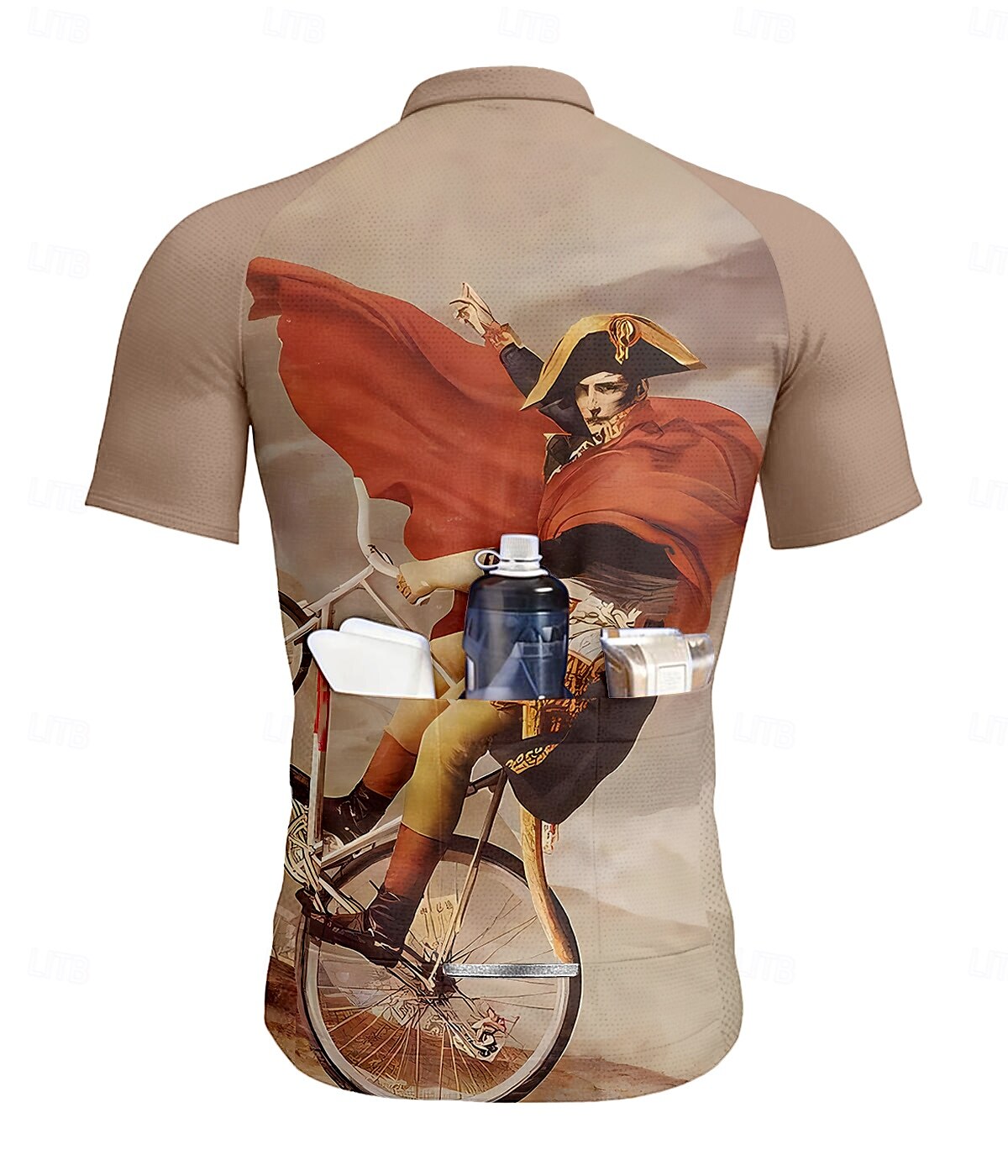 Homme Maillot de cyclisme Manche Courte Cyclisme Maillot Top avec 3 poches arrière Résistant aux UV Séchage Rapide Fermeture Éclair Frontale Bandes réfléchissantes Kaki Des sports Vêtement Tenue de 2025 ? $28.99 –P2