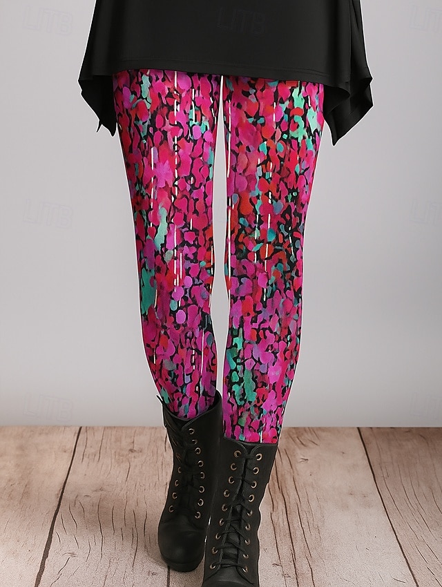 Femmes Leggings Vacances ancien Style Ethnique Longueur complète Taille haute Graphique Abstrait Impression 3D Séchage Rapide Respirabilité Doux Haute Élasticité Extérieur Maison Décontracté Bleu de 2025 ? $19.99 –P3