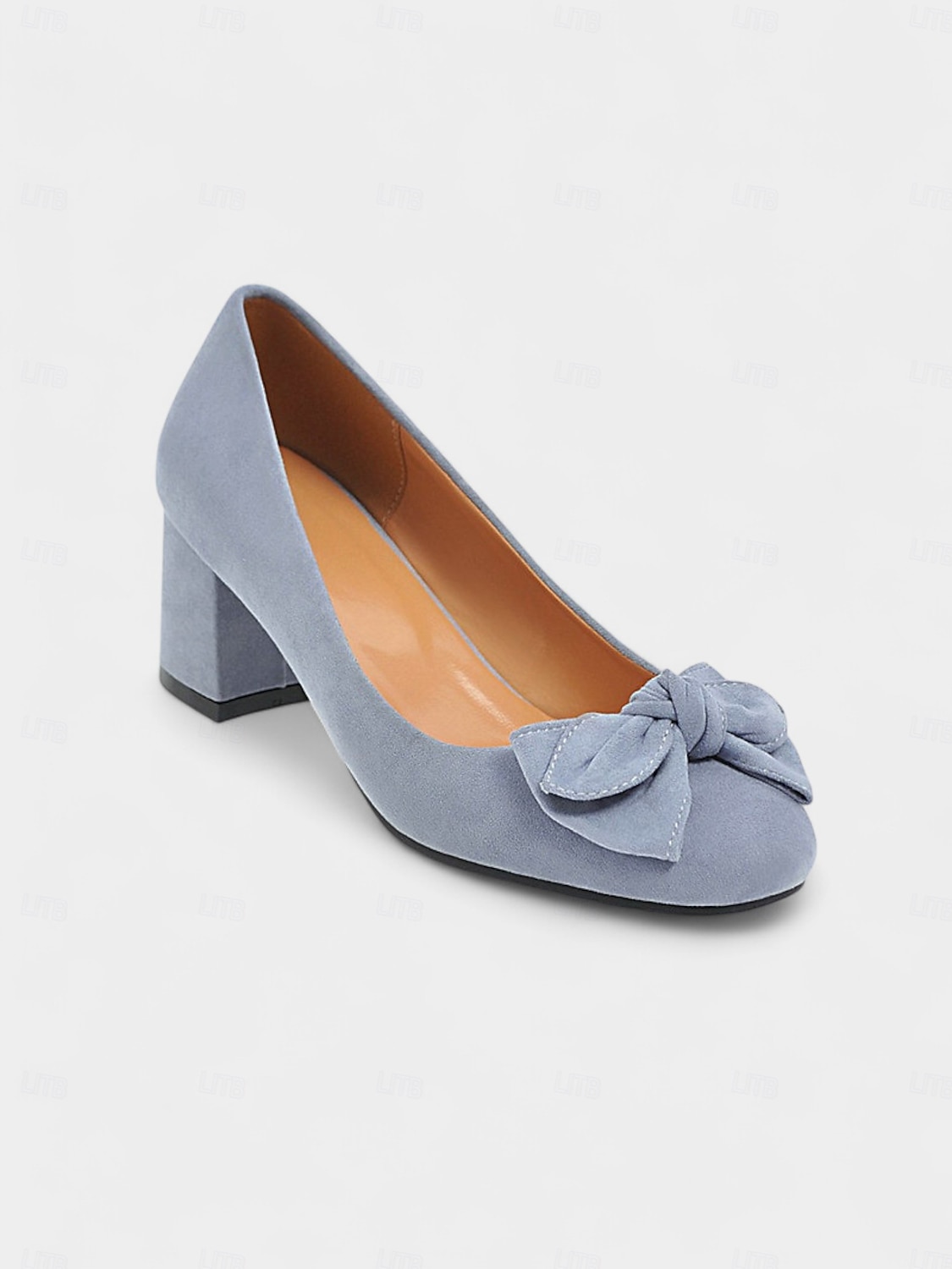 Per donna Tacchi Retrò Feste Lavoro Quotidiano Fiocco Tacco grosso Punta quadrata Elegante Vintage Finta pelle scamosciata Mocassino Nero Rosa Blu del 2025 a $34.99 –P4