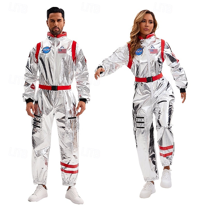Astronaut předvečer Všech svatých Cosplay kostým předvečer Všech svatých Dospělé Pro páry Pánské Dámské předvečer Všech svatých Karneval Karneval předvečer Všech svatých Jednoduché Halloweensk 2025 - $44.99 –P2