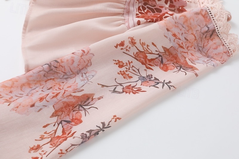 Női Western blúz Boho ing Blúz Virág Alkalmi Boho Hosszú ujj V-alakú Normál felsők Napi Szabadság Alkalmi Nyomtatott Arcpír rózsaszín Nyár 2025 - $26.99 –P6