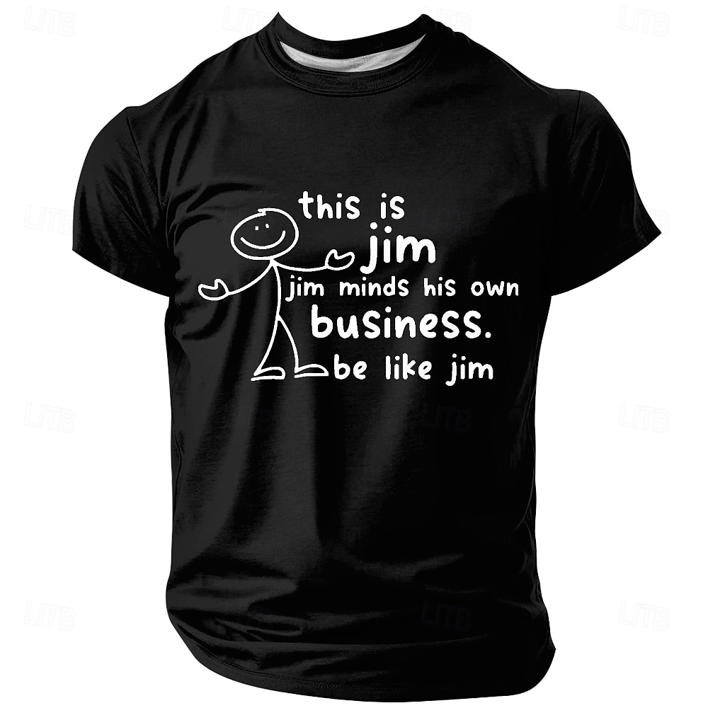 2025年 メンズ面白グラフィックTシャツ - 「ジムのようになれ」あなたのビジネスを気にしなさい皮肉なライフスタイルショートスリーブTシャツ  コレクション – $17.99 –P4
