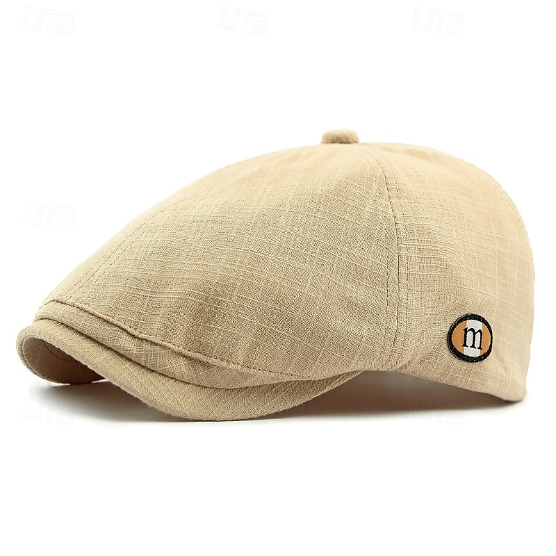 Pánské PLacatá čepice Klobouk Ascot Novinářský klobouk Černá Světle zelená Polyester Módní Na běžné nošení ulice Denní Pléd Nastavitelná Proti sluci Prodyšné 2026 - $14.99 –P8