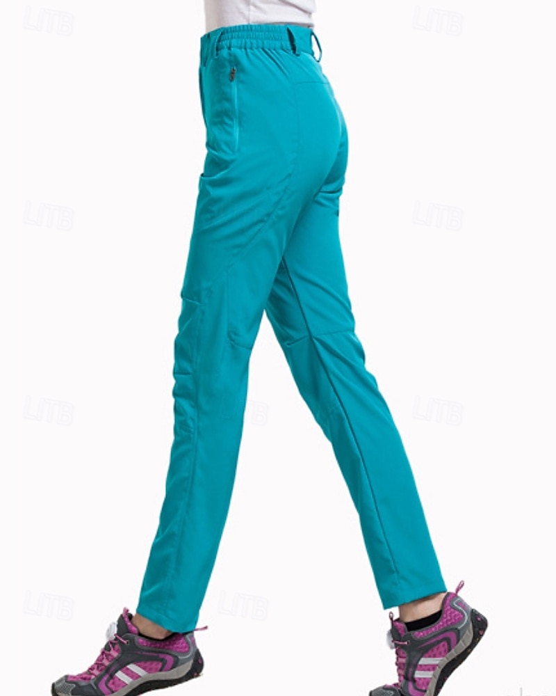 Per donna Pantaloni Cargo Pantaloni Eleganti Casual Lunghezza intera Naturale Semplice Tasca Elastico in vita Tasca con cerniera Comodo All'aperto Confortevole All'aperto Ferie azzurro cielo Fuschia del 2025 a $24.99 –P5