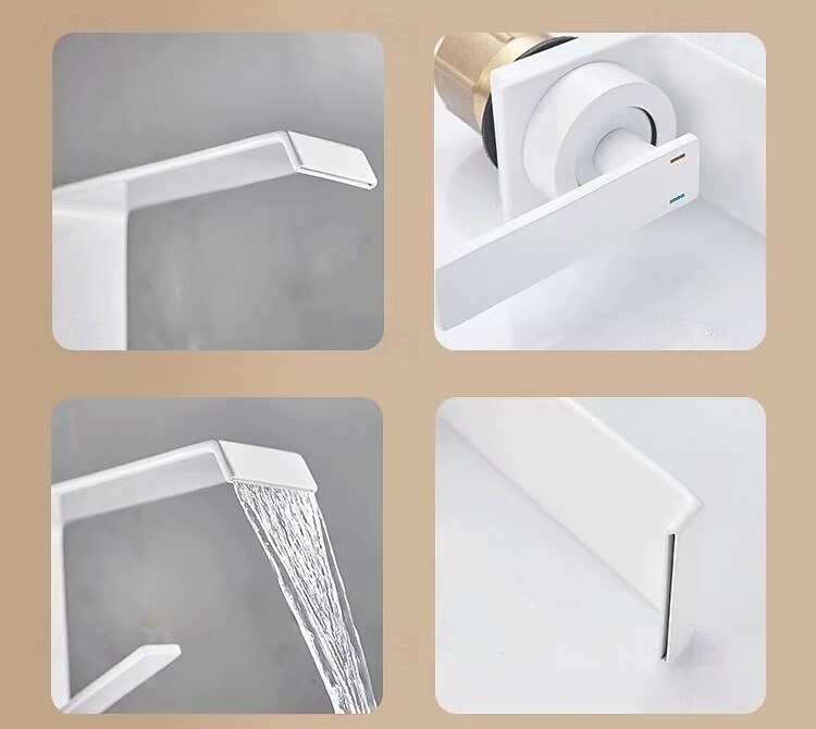 Rubinetto per lavabo - Cascata Galvanizzato Set centrale Monocomando un foroBath Taps del 2025 a $137.99 –P2