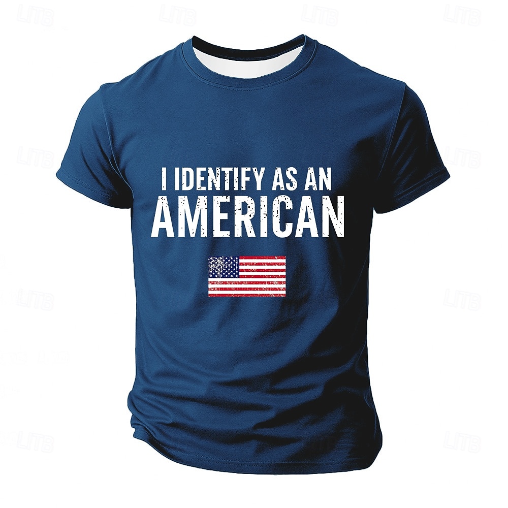 4 de julho de 2026 250º Dia da Memória Camiseta Patriótica Patriot Estampa 3D Bandeira dos EUA Gola Redonda Manga Curta Casual Dia a Dia Rua de 2026 por $19.49 –P2