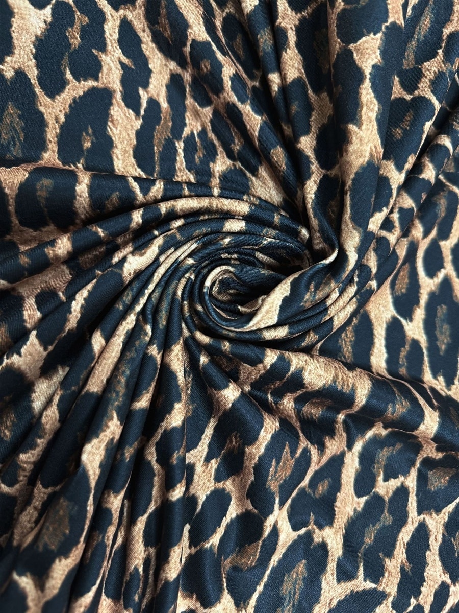 Dam Kjol A-linje Mode Ledigt Maxi Hög midja Kjolar Leopard Mönster Microelastisk Gata Dagligen Leopard Sommar Polyester 2025 - $27.99 –P6