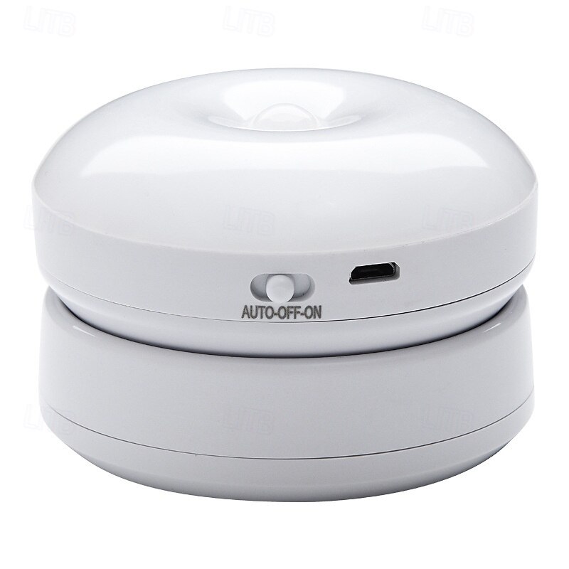 Luz nocturna con sensor de movimiento LED, lámpara de pared de inducción recargable con rotación de 360 grados, lámpara de pared LED para escalera, armario, pasillo, dormitorio 2025 - $16.49 –P9