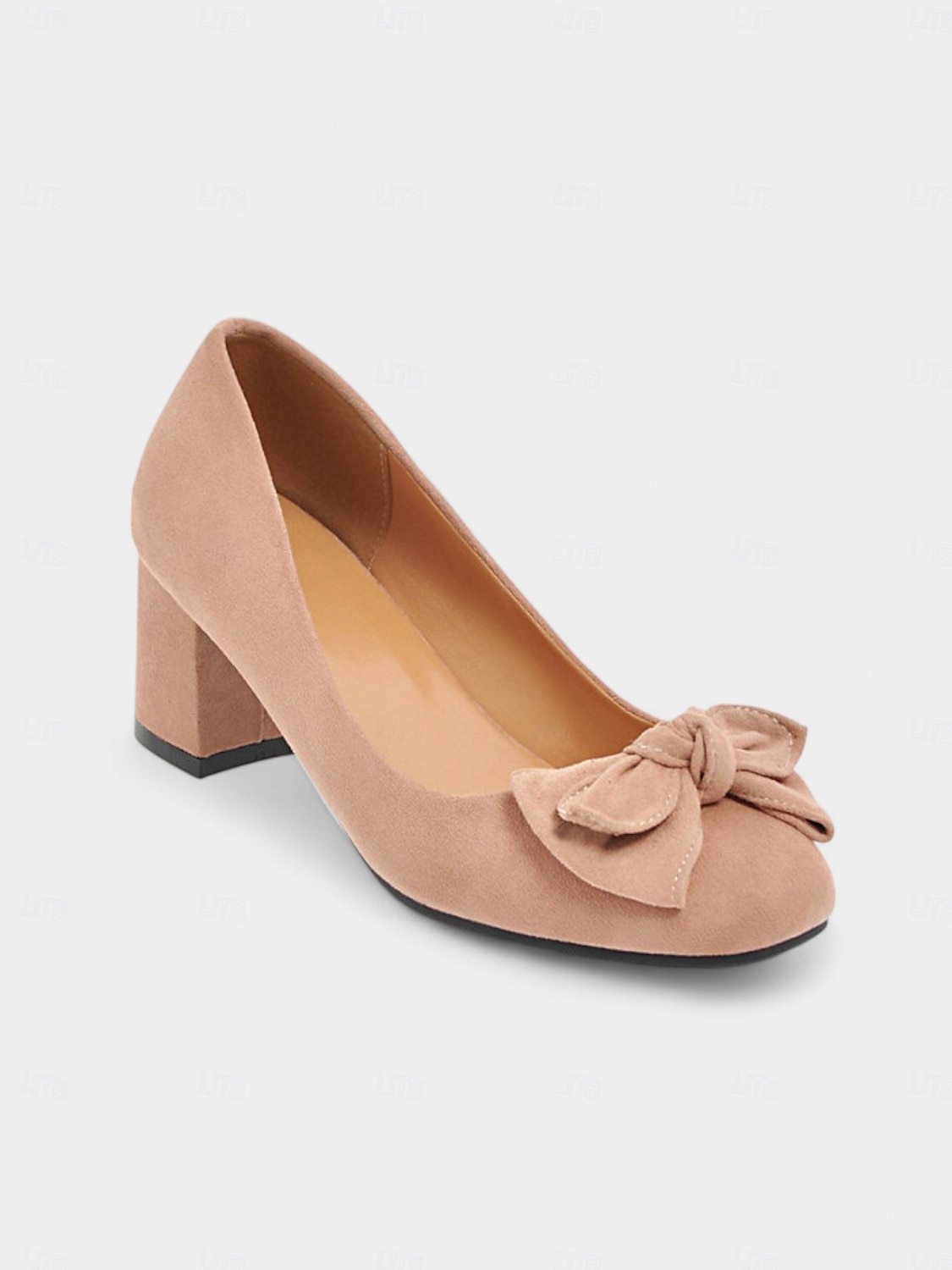 Per donna Tacchi Retrò Feste Lavoro Quotidiano Fiocco Tacco grosso Punta quadrata Elegante Vintage Finta pelle scamosciata Mocassino Nero Rosa Blu del 2025 a $34.99 –P8