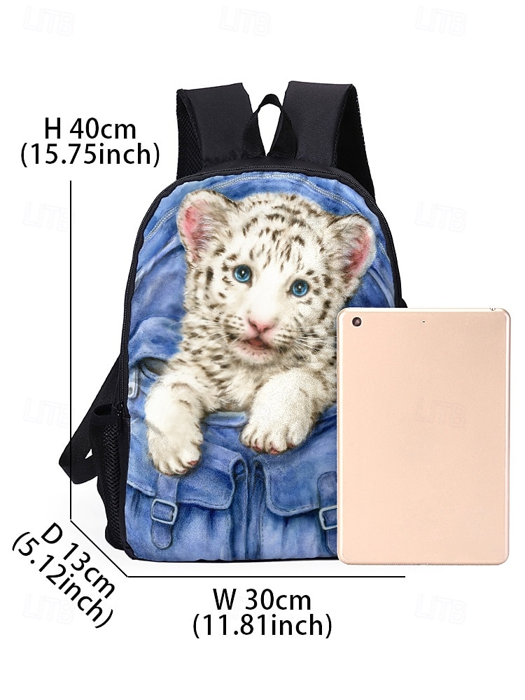 Kids 3-Piece Animal Print Backpack Set, Waterproof School Bookbag with Lunch Bag and Pencil Case for Elementary Boys & Girls, Back to School and Daily Use 2026 - $34.99 –P4
