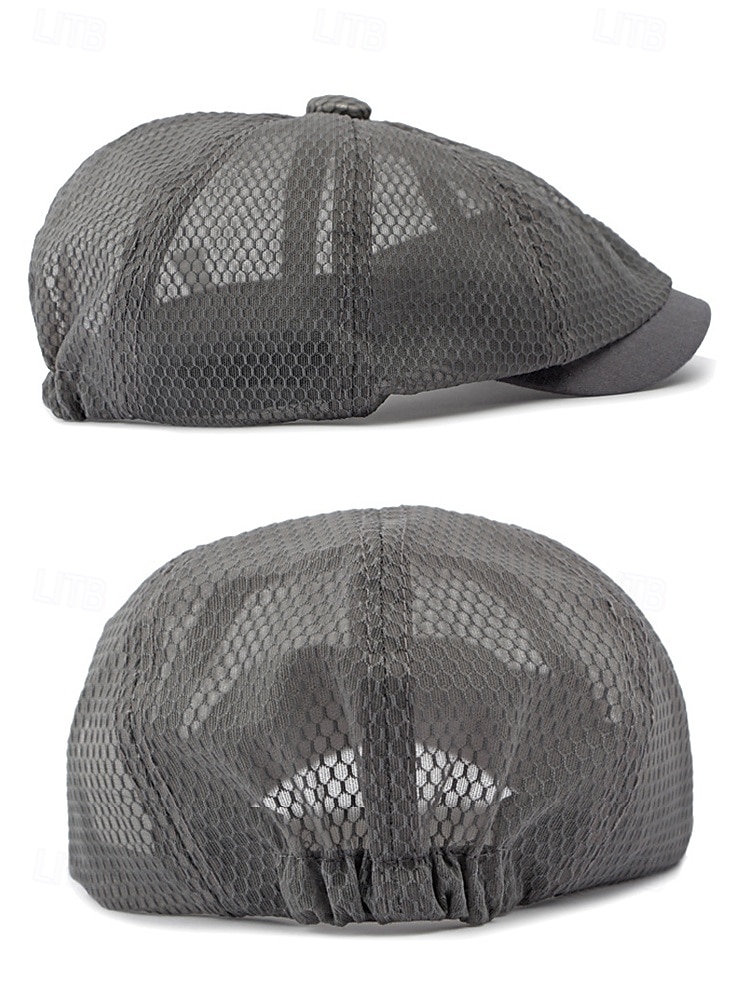 Atmungsaktive Newsboy-Mütze aus Mesh für Herren – leichte Sommer-Schiebermütze im klassischen Ivy-Stil für Outdoor-Aktivitäten und Freizeit 2025 - $11.99 –P6