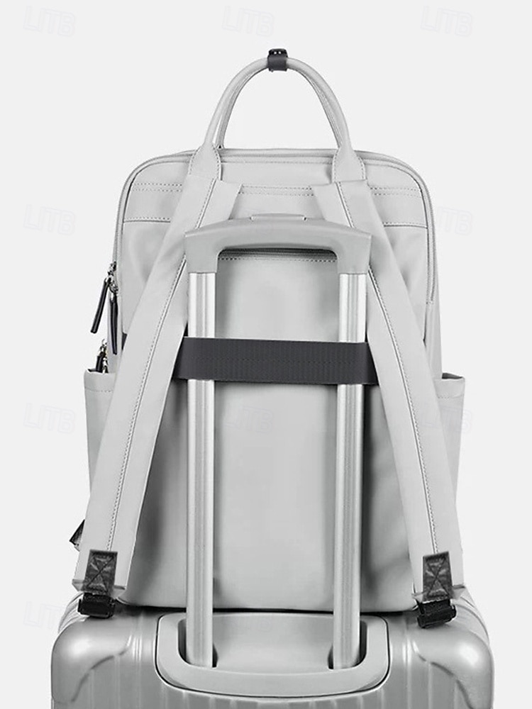 Vannavvisende ryggsekk for kvinner med stor kapasitet, dobbeltlagsdesign og bagasjerom, stilig og praktisk for reise, jobb og skole 2025 - $42.99 –P7