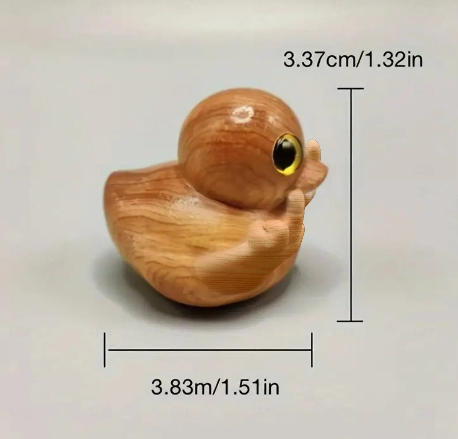 Funny Handmade Middle Finger Duck Statue, Wooden Carved Desk Decor, Unique Gift for Adults, Office Humor Ornament, Cheeky Animal Figurine 2026 - $9.99 –P4
