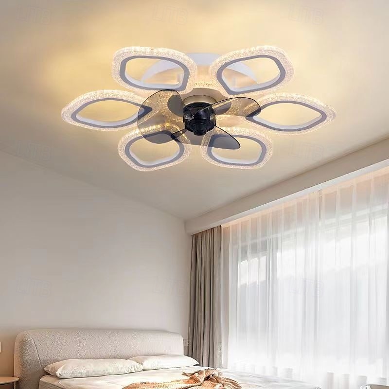 Ceiling Fans with Lights, Semi Flush Mount Low Profile Fan, Quiet Reversible Motor, Round Ceiling Lights with Fan for Bedroom, Living Room and Dining Room 2025 - $205.79 –P9