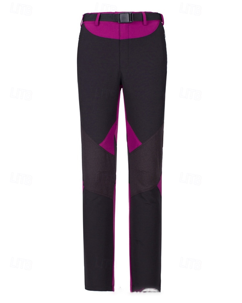 Women's Outdoor Pants Hiking Pants Trousers Patchwork Autumn / Fall Outdoor Regular Fit Waterproof Windproof Lightweight Bottoms Elastic Waist Purple Camping / Hiking / Caving Running S M L XL XXL 2026 - $34.99 –P2