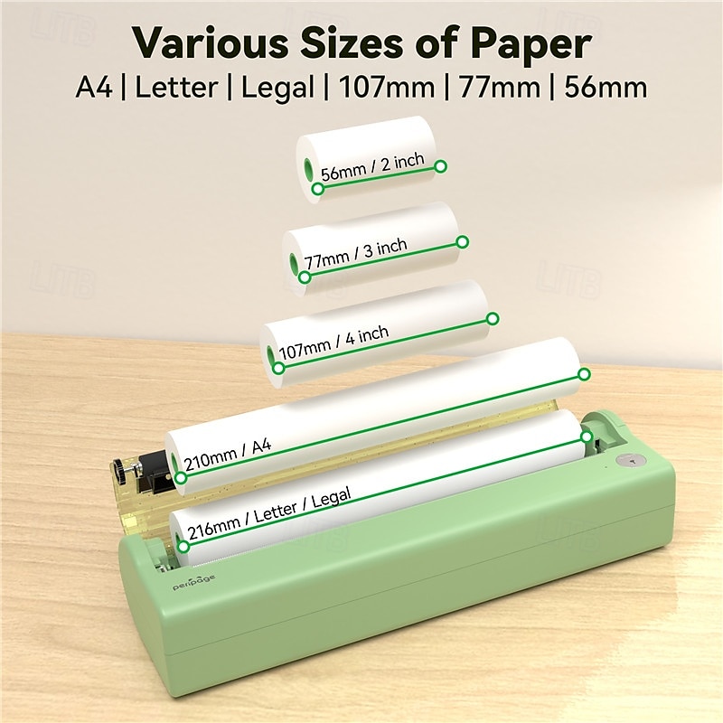 A4 ink-free Small Work Paper Office Portable Mini High Cleaning Brush Question Printer 2025 - $244.89 –P6