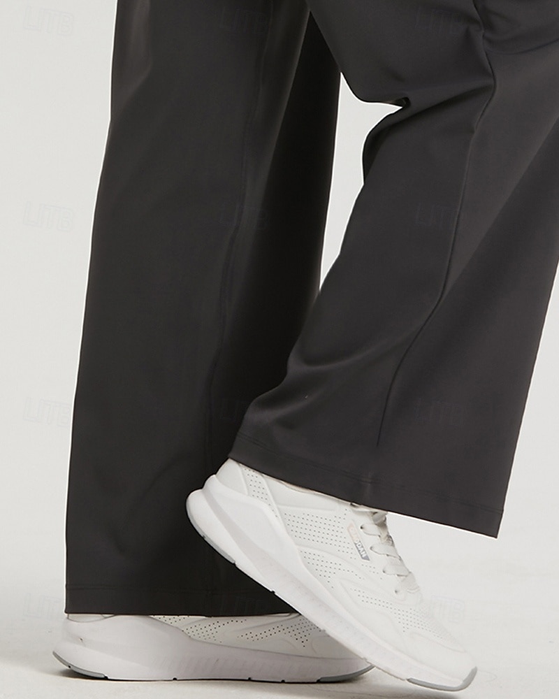 Damen Fitnesshose Pilates-Hosen Yogahose Mit Taschen Leicht Hohe Taille Fitnessstudio Pilates Zumba Unterteile Einfarbig Schwarz Weiß Dunkelmarine Herbst Sport Sportkleidung Mikroelastisch Lässiger 2025 - $35.99 –P17